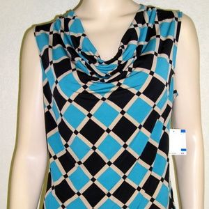 Kasper NWT Multi-Colored Sleeveless Top #7002